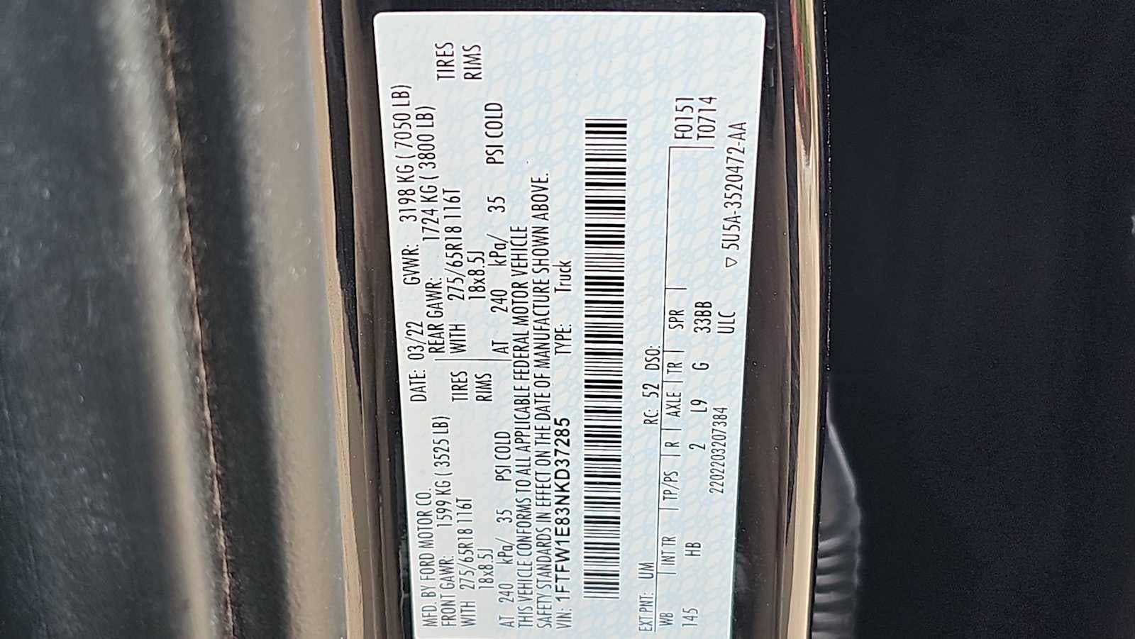 2022 Ford F-150 LARIAT