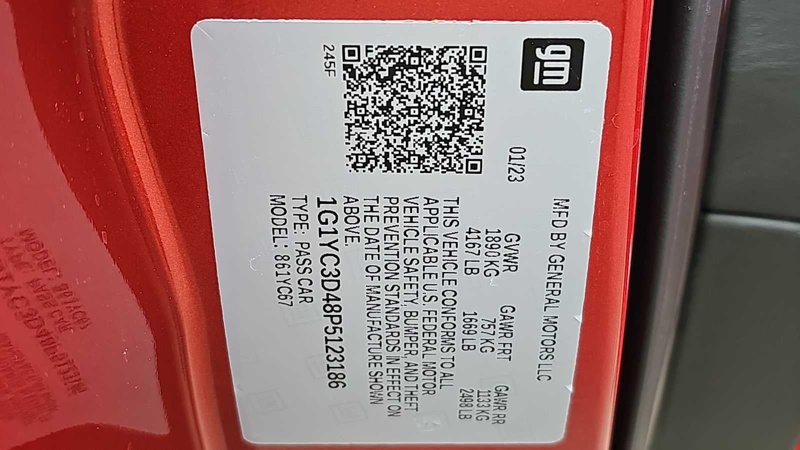 2023 Chevrolet Corvette Stingray 3LT