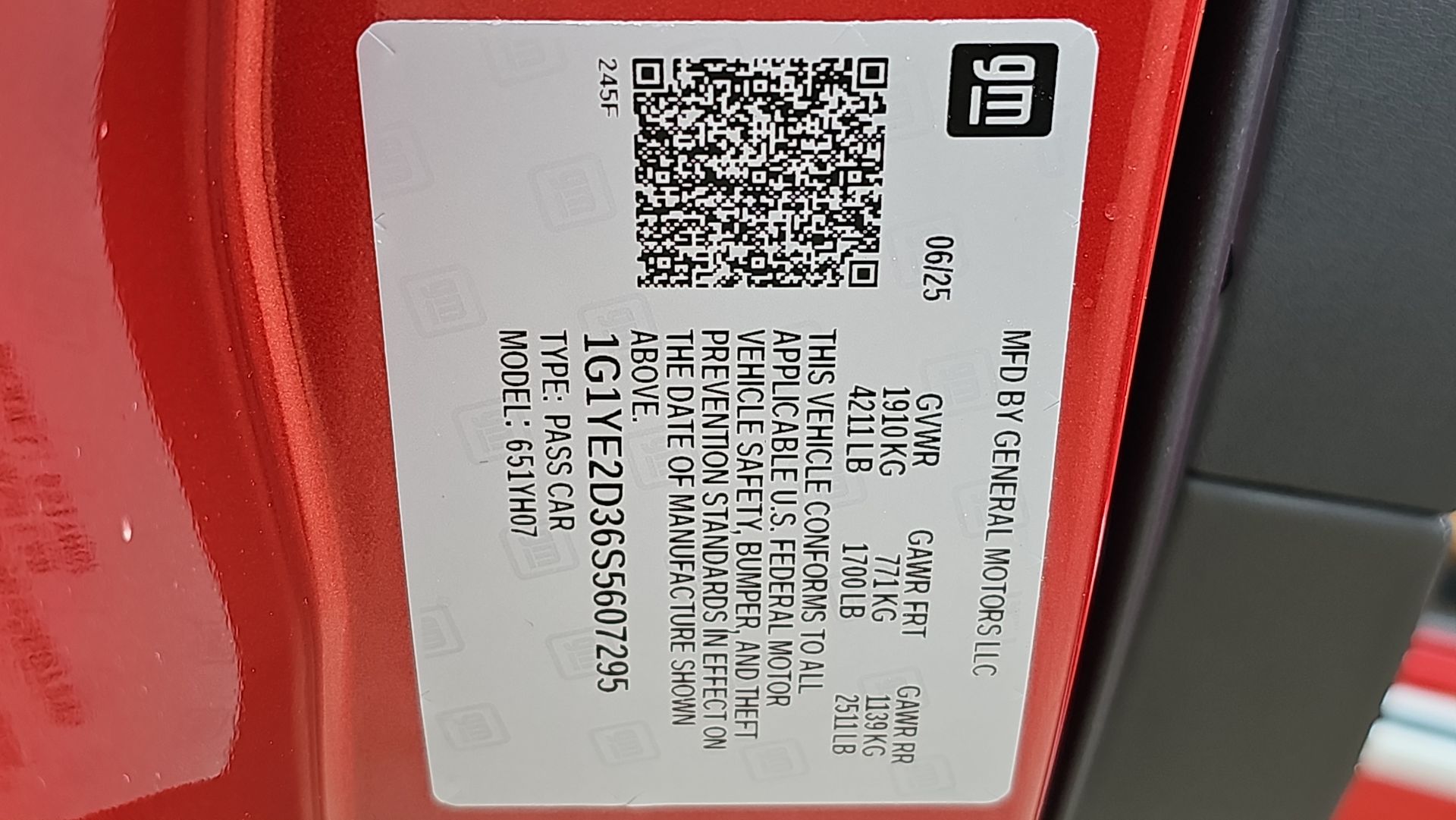 2025 Chevrolet Corvette Z06 2LZ