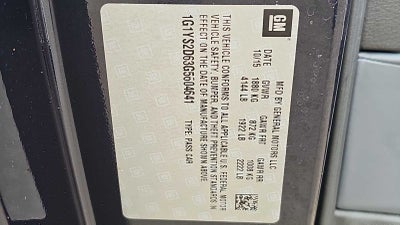 2016 Chevrolet Corvette Z06 Z06 2LZ