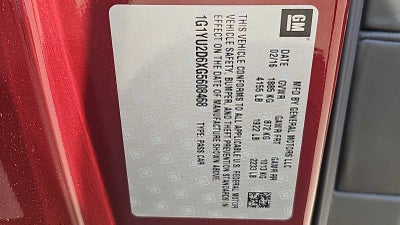 2016 Chevrolet Corvette Z06 Z06 3LZ