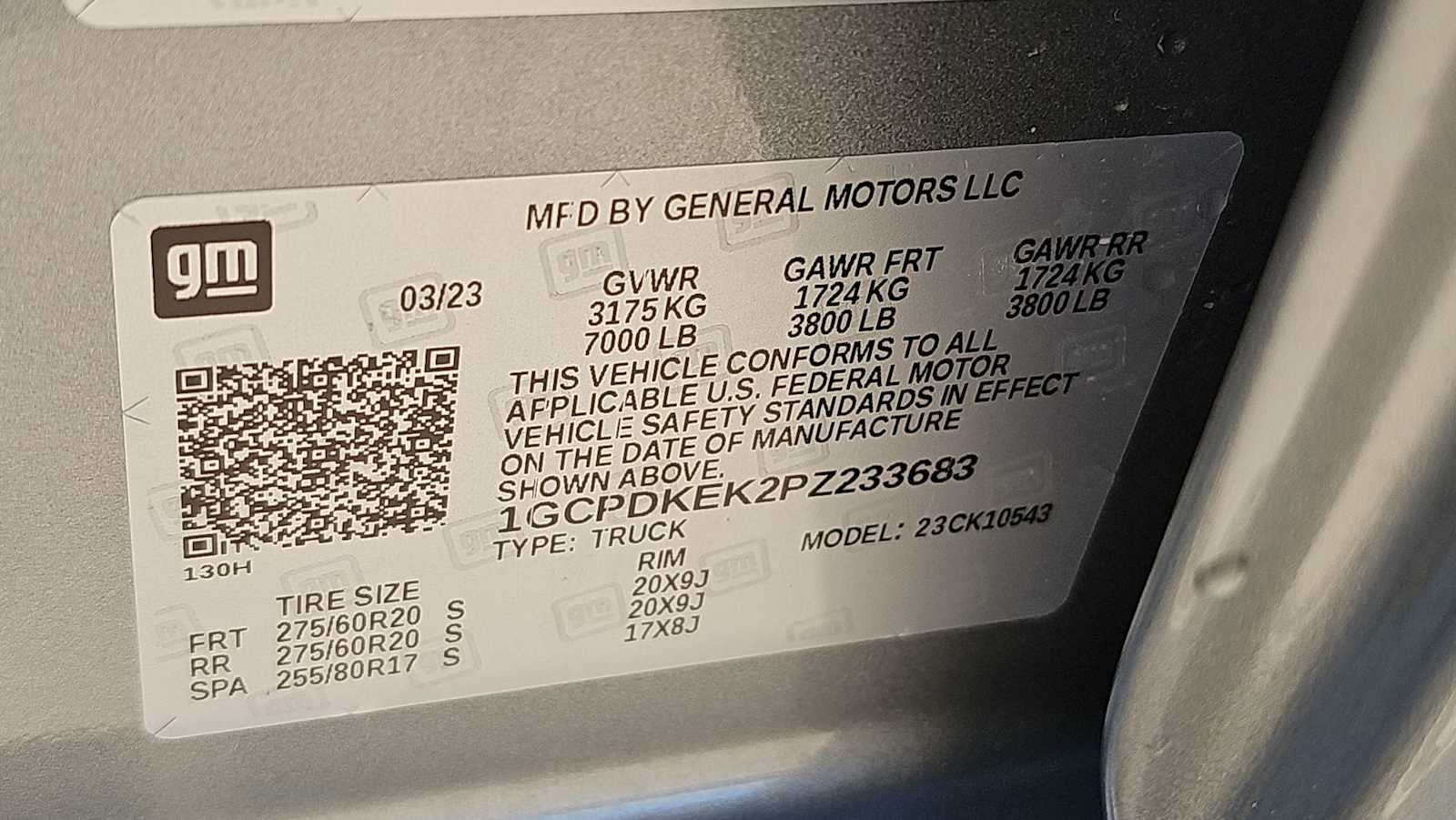 2023 Chevrolet Silverado 1500 LT (2FL)