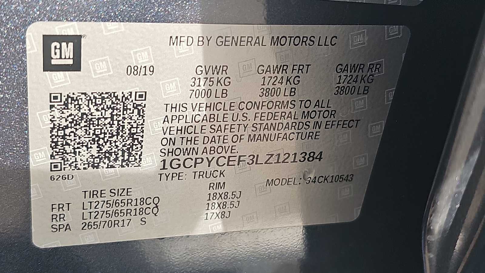 2020 Chevrolet Silverado 1500 Custom Trail Boss