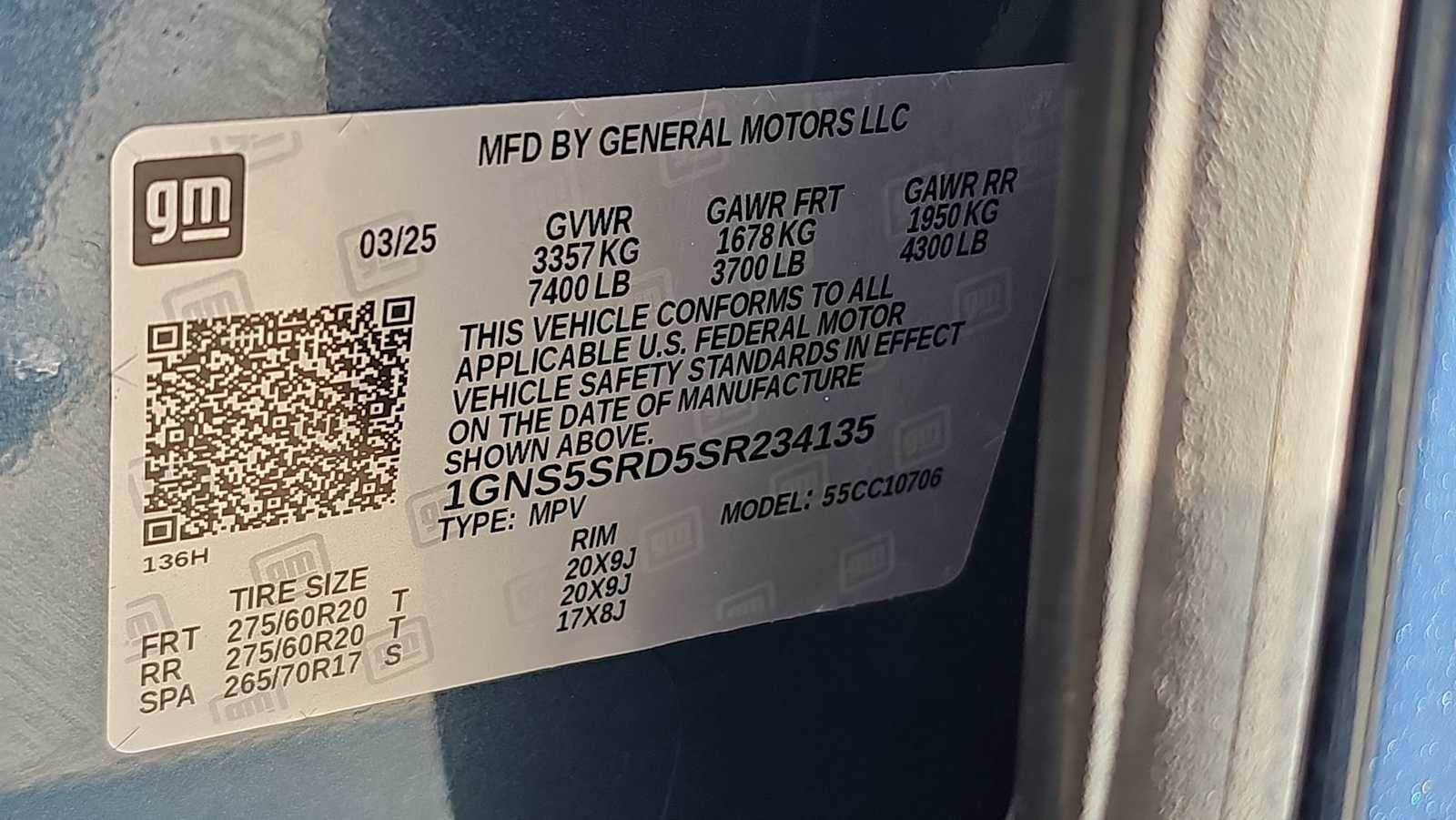 2025 Chevrolet Tahoe Premier