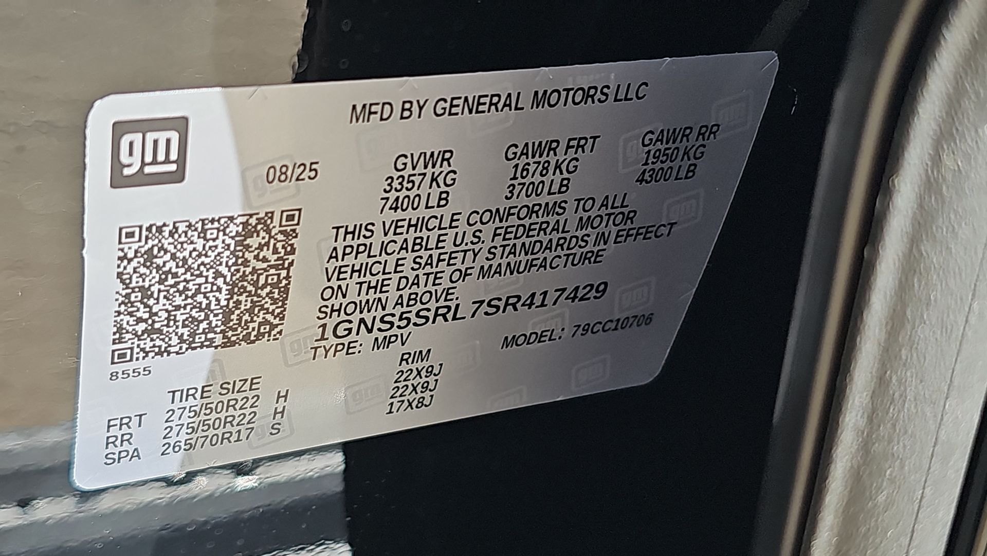 2025 Chevrolet Tahoe Premier