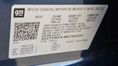 2022 Chevrolet Silverado 1500 LT (2FL)