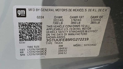 2024 GMC Sierra 1500 AT4X