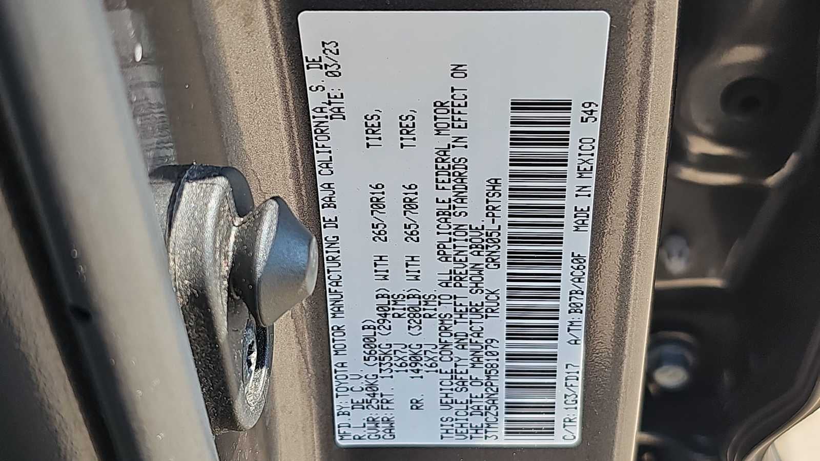2023 Toyota Tacoma TRD Off Road