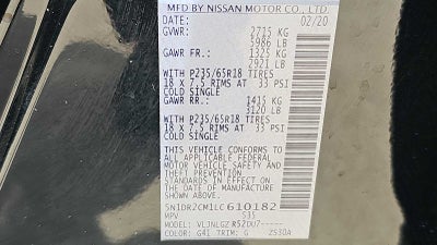 2020 Nissan Pathfinder SL