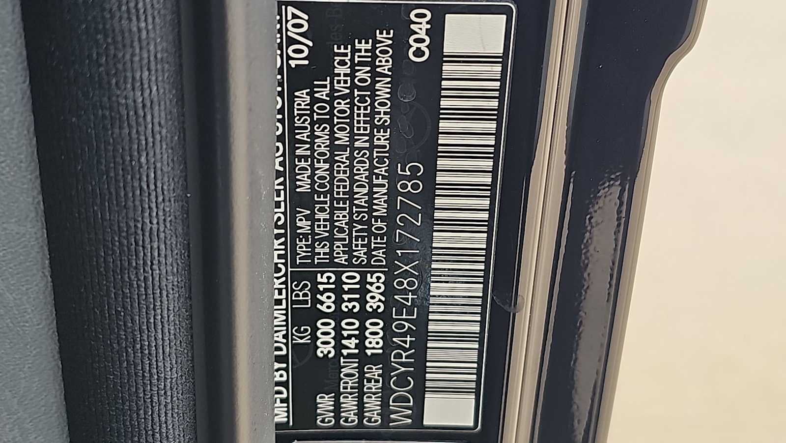 2008 Mercedes-Benz G-Class 5.0L