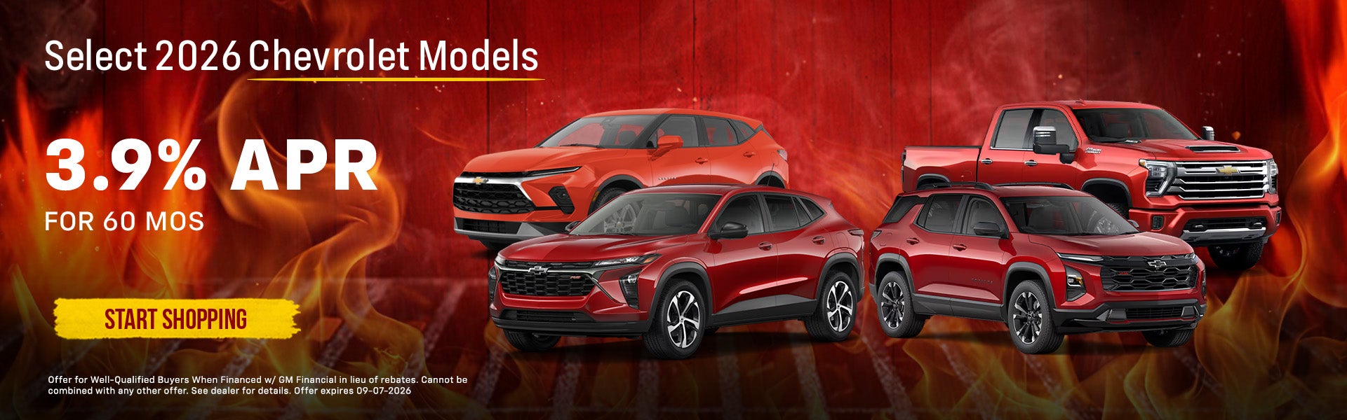 2026 Chevrolet Trax - Equinox - Blazer EV - Silverado offer