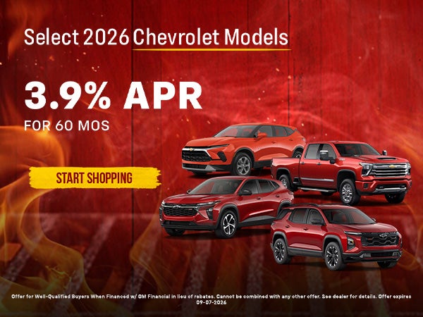 2026 Chevrolet Trax - Equinox - Blazer EV - Silverado offer