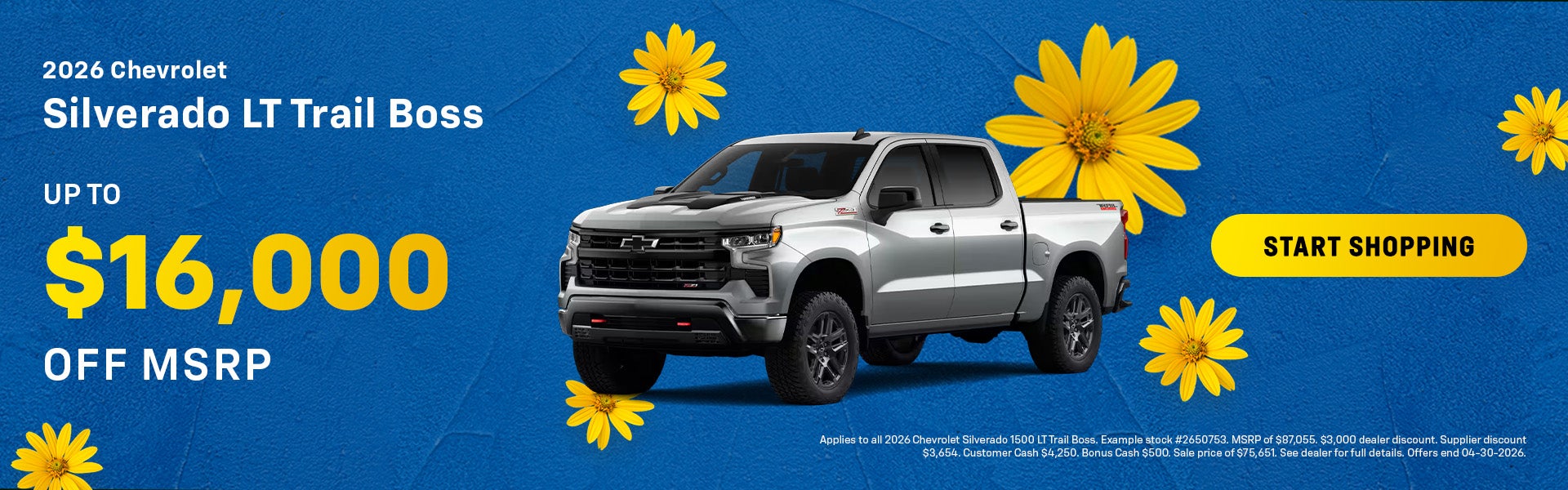 2026 Chevrolet Silverado LT Trail Boss Offer