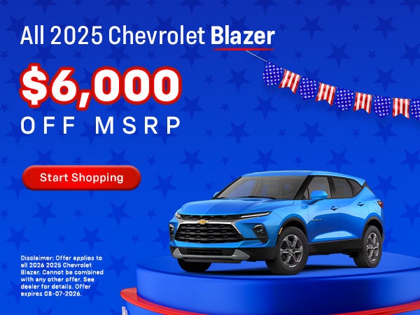 All 2025 Chevrolet Blazer Offer