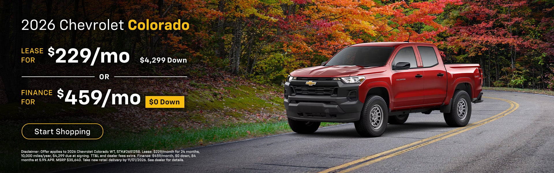 2026 Chevrolet Colorado Offer
