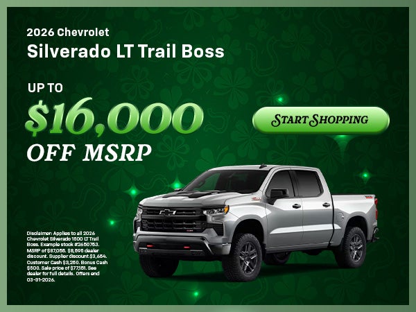 2026 Chevrolet Silverado LT Trail Boss Offer